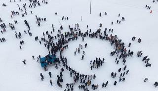 2 bin 400 rakımlı Aydıntepe Yaylası&rsquo;nda kış festivali coşkusu