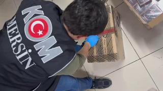 Mersin'de kaçak 459 parfüm ele geçirildi
