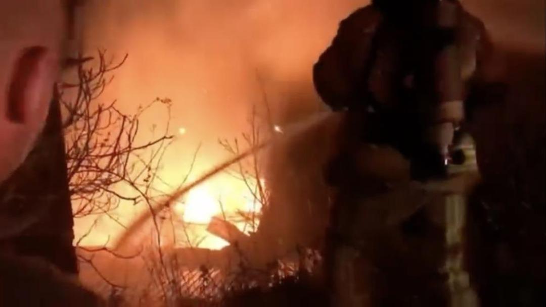 Bursa da 2 katlı ev alevlere teslim oldu 2