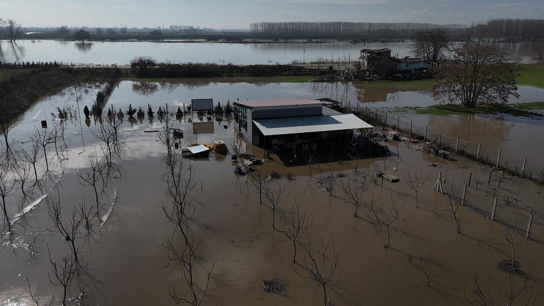 Meri&ccedil; nehri taştı! Mahsur kalan hayvanlar b&ouml;yle kurtarıldı 8