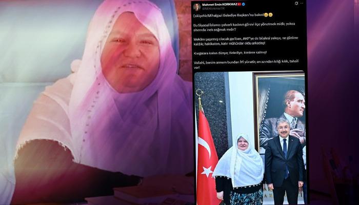 Belediye başkanına bu fotoğraf &uuml;zerinden hakaret yağdırdı