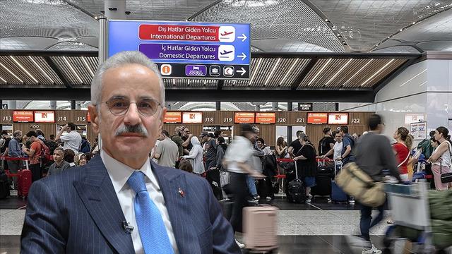 Bakan Uraloğlu rakamları açıkladı: 'Ocakta havalimanlarında 17,8 milyon yolcu'