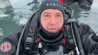 Çıldır Gölü’nde 6 Şubat depremi anısına dalış yaptılar