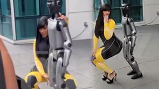 Robotla yaptığı garip dans iyi bitmedi! Cardi B rezil oldu
