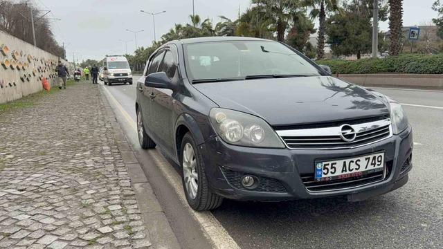 Samsun&rsquo;da motosikletli gen&ccedil; kadın yaralandı 6