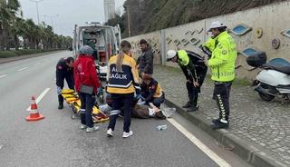 Samsun&rsquo;da motosikletli gen&ccedil; kadın yaralandı