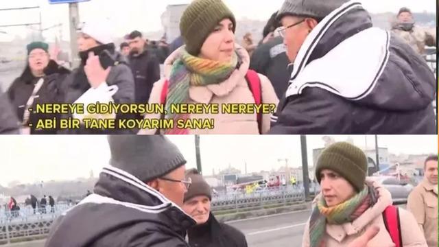 Galata'da balıkçıya aktivist hareket: Bir kova balığı hiç etti!