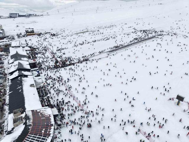 Erciyes&rsquo;te hafta sonu yoğunluğu 2