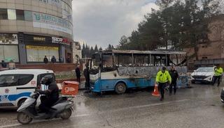 Gaziantep'te yolcu midib&uuml;s&uuml;nde &ccedil;ıkan yangın s&ouml;nd&uuml;r&uuml;ld&uuml;