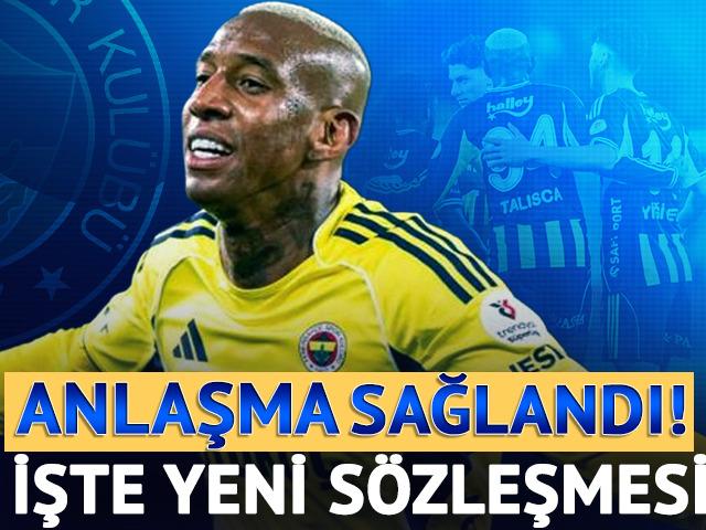 Fenerbah&ccedil;e'de Talisca ile mutlu son! Yeni s&ouml;zleşmesi bile belli oldu