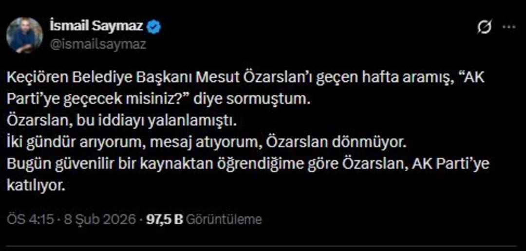 AK Parti ye ge&ccedil;eceği iddia edilmişti! CHP Ke&ccedil;i&ouml;ren Belediye Başkanı Mesut &Ouml;zarslan kimdir? 1