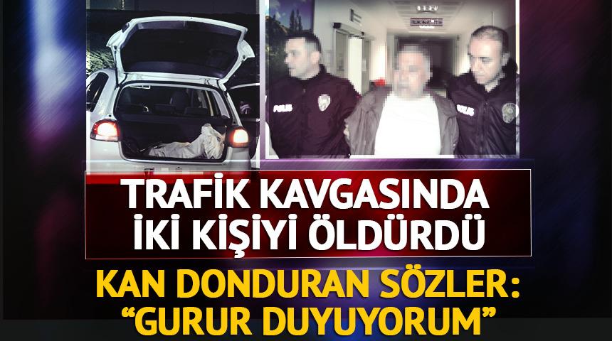 Trafik kavgasında iki kişiyi &ouml;ld&uuml;rd&uuml;! Kan donduran s&ouml;zler
