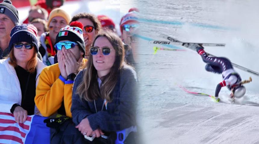 2026 Kış Olimpiyatları'nda korkun&ccedil; kaza! &Ccedil;ığlıklar yayına geldi: İkinci Schumacher vakası