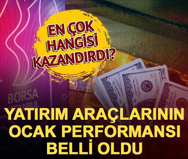 Ocak ayında reel getirisi en y&uuml;ksek yatırım aracı o oldu! Y&uuml;zde 7'den fazla kazandırdı
