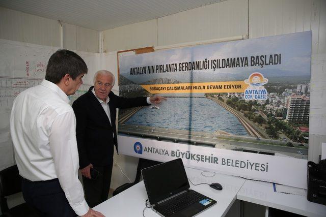 Başkan Türel mega projeyi denetledi