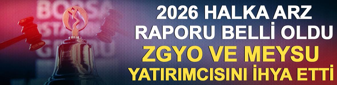 Halka arz olan ZGYO ve MEYSU yatırımcısını ihya etti