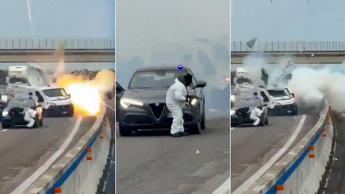 Kara yolunda patlayıcılı soygun girişimi! O anlar aksiyon filmlerini aratmadı... Dünya bu görüntüleri konuşuyor! - Dünya Haberleri