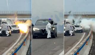 Film sahneleri aratmayan hırsızlık girişimi