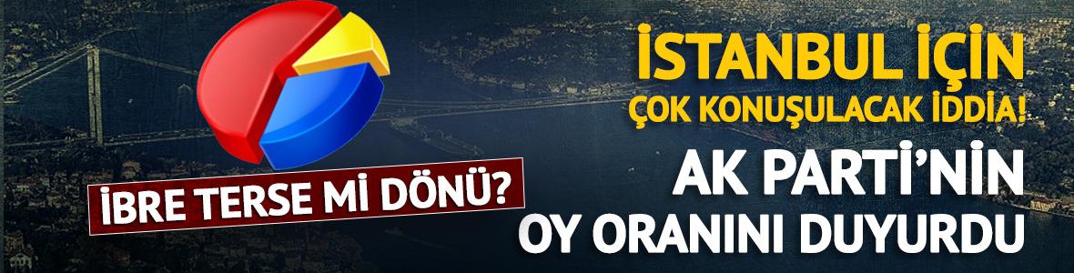 İstanbul'da AK Parti'nin oy oranı a&ccedil;ıklandı! 