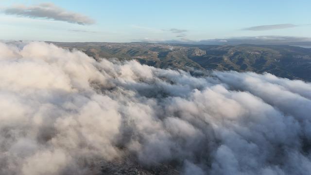 Mersin de sis bulutu dronla g&ouml;r&uuml;nt&uuml;lendi 6