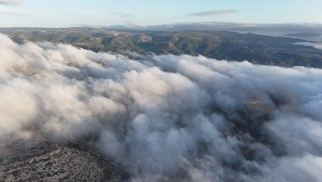 Mersin de sis bulutu dronla g&ouml;r&uuml;nt&uuml;lendi 5