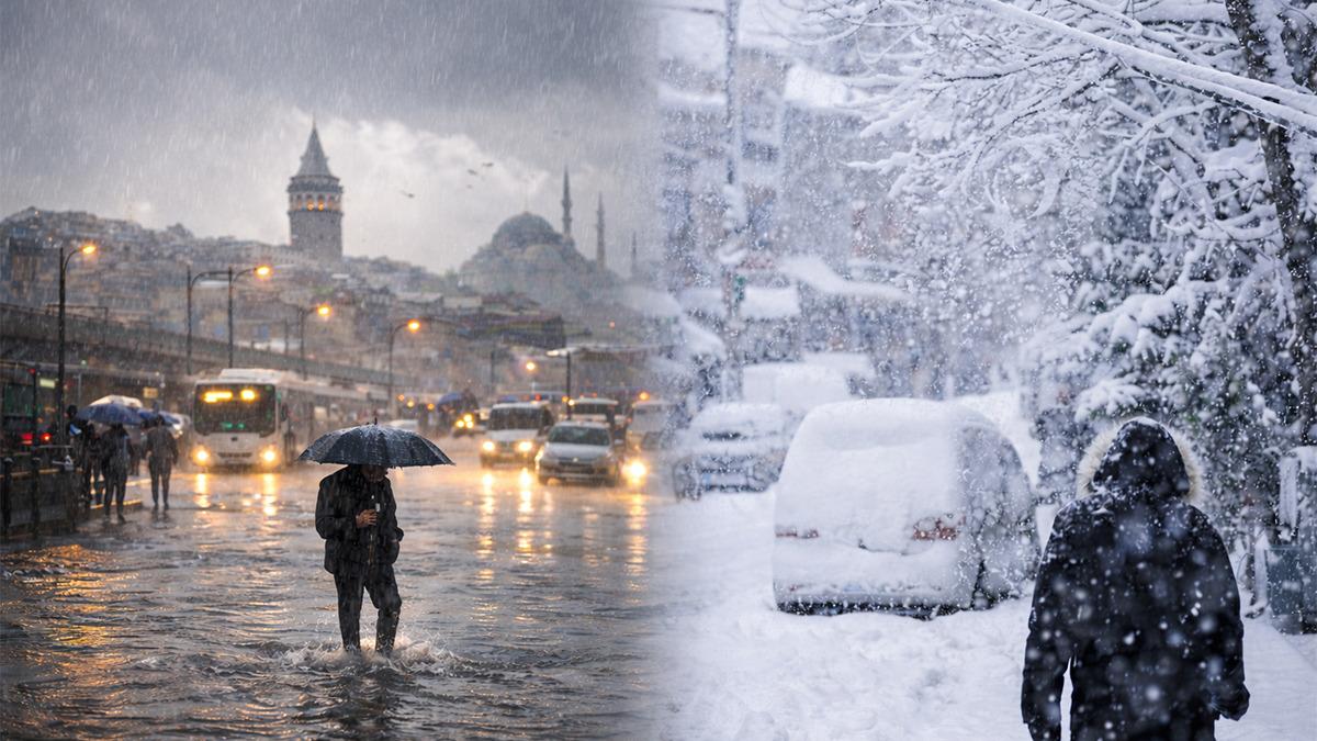 Meteoroloji'den 13 ilde sarı kodlu alarm! Kuvvetli sağanak ve kar yağışı geliyor