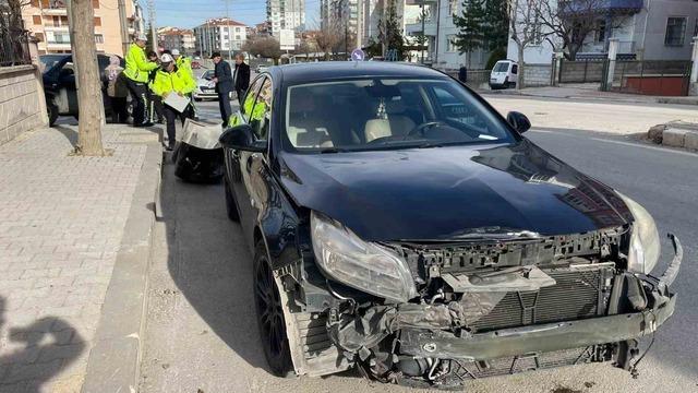 Karaman’da ciple otomobil çarpıştı: 1 yaralı