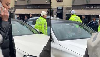 Bebek&rsquo;te skandal g&ouml;r&uuml;nt&uuml;ler! Trafiği durdurdu, aracında dans etti