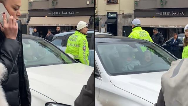 Bebek’te skandal görüntüler! Trafiği durdurdu, aracında dans etti