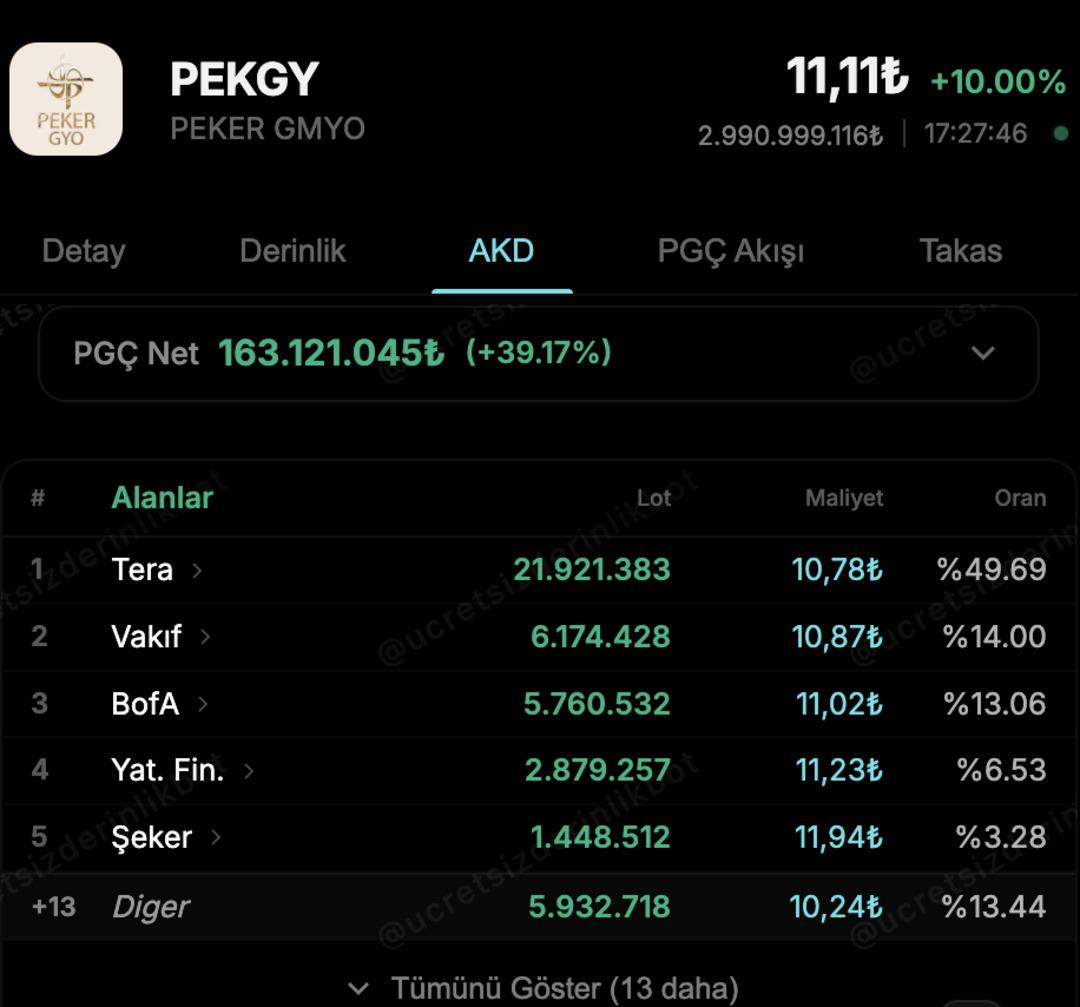 PEKGY neden tavan oldu? 2