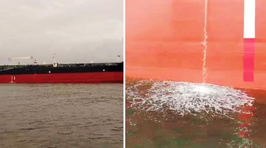 Yalova'da denizi kirleten gemiye para cezası