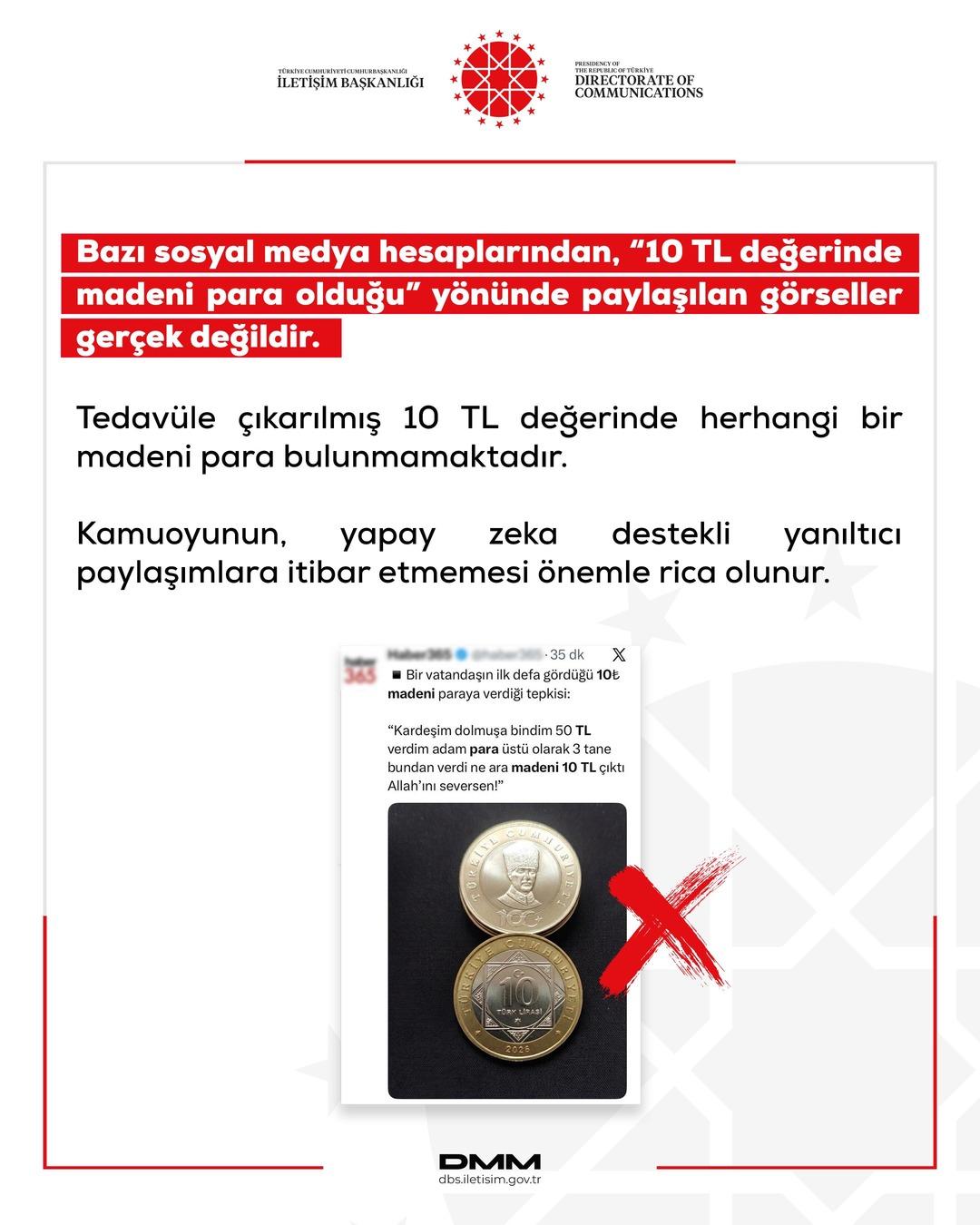 Piyasada madeni 10 TL bulunduğu iddia edilmişti: Yanıt geldi! 2