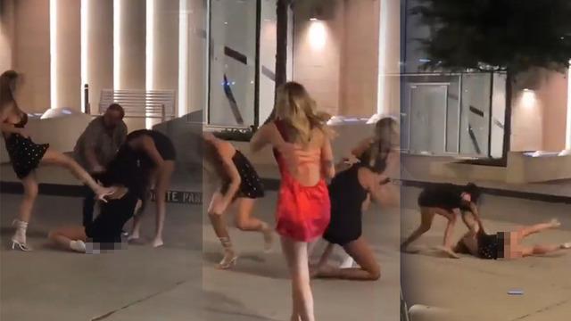 TikTok fenomenleri sokak ortasında saç saça baş başa kavga etti! Görüntüler hızla yayıldı