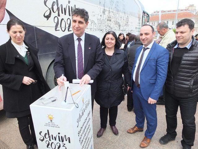 Ak Parti Şehrim 2023 Otobüsü Bandırma’da 1