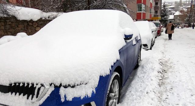 Kars, Ardahan, Tunceli ve Erzurum da kar yağışı etkili oldu 1