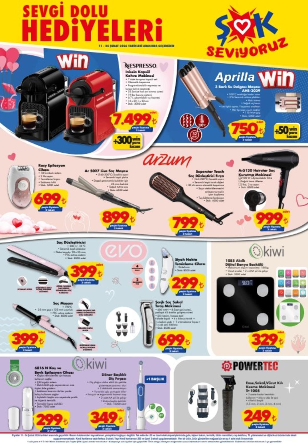 ŞOK a Nespresso kahve makinesi geliyor! 11 Şubat 2026 ŞOK aktüel katalog yayınlandı! 4