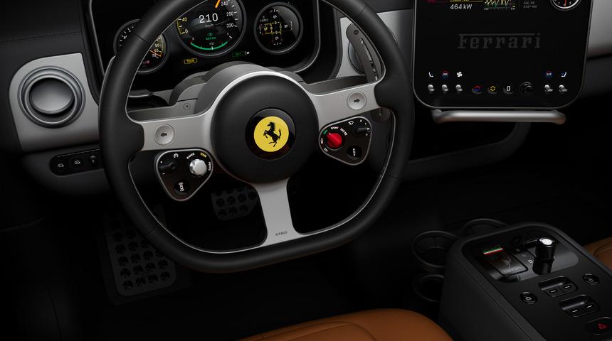 Ferrari'nin ilk elektrikli aracı Luce'da Apple esintileri!
