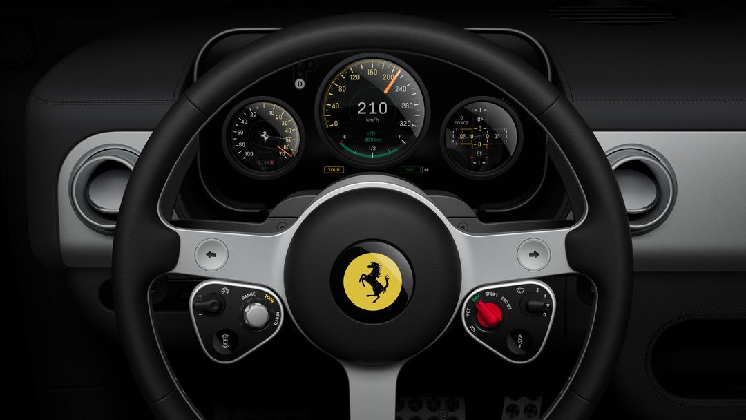 Ferrari nin ilk elektrikli aracı Luce da Apple esintileri! 3