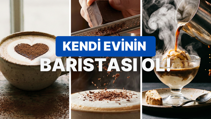 Evde kolayca hazırlayabileceğiniz havalı kahve sunumları