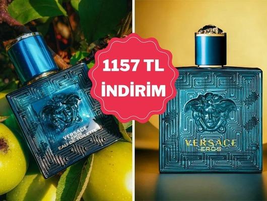 Erkeklerin ikonik parf&uuml;m&uuml; Versace Eros indirimde!
