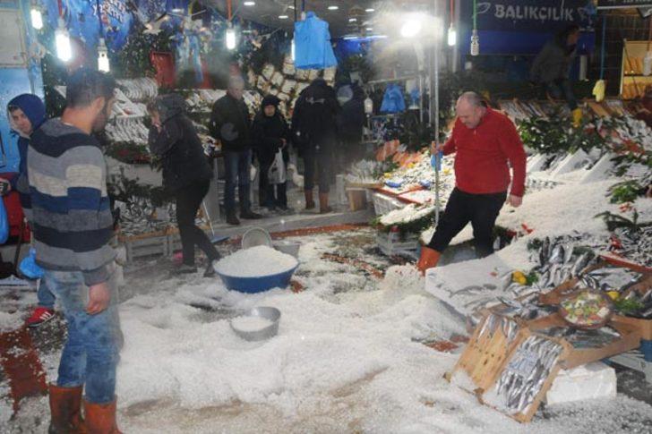 Edirne'de fındık büyüklüğünde dolu yağdı G2