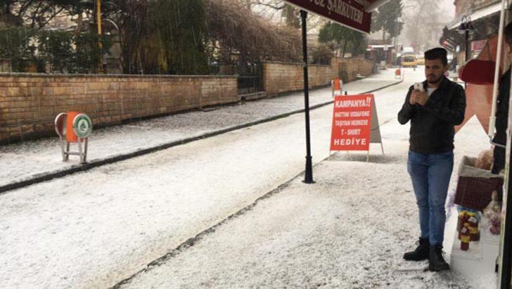 Edirne'de fındık büyüklüğünde dolu yağdı G4