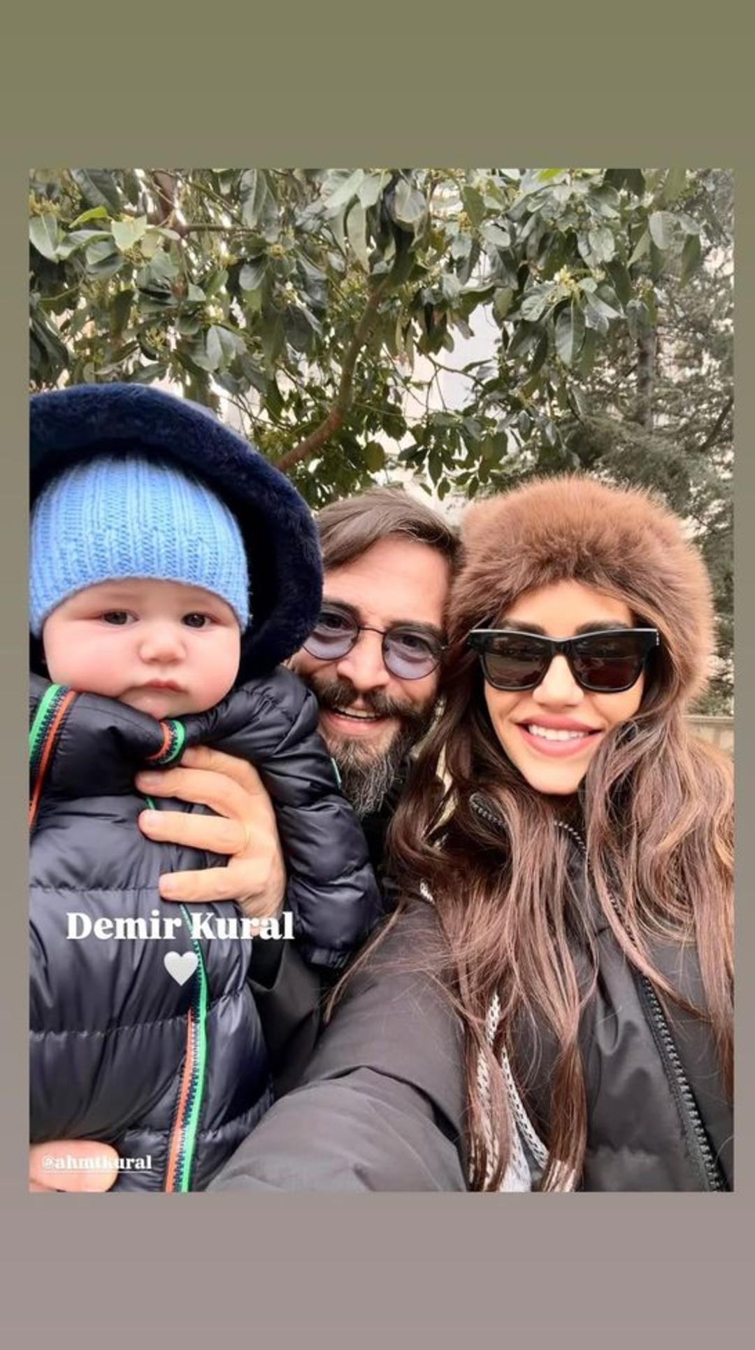 Ahmet Kural oğlu Demir in y&uuml;z&uuml;n&uuml; ilk kez g&ouml;sterdi! Beğeni yağdı 2