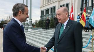 Cumhurbaşkanı Erdoğan, Yunanistan Başbakanı Miçotakis ile görüştü