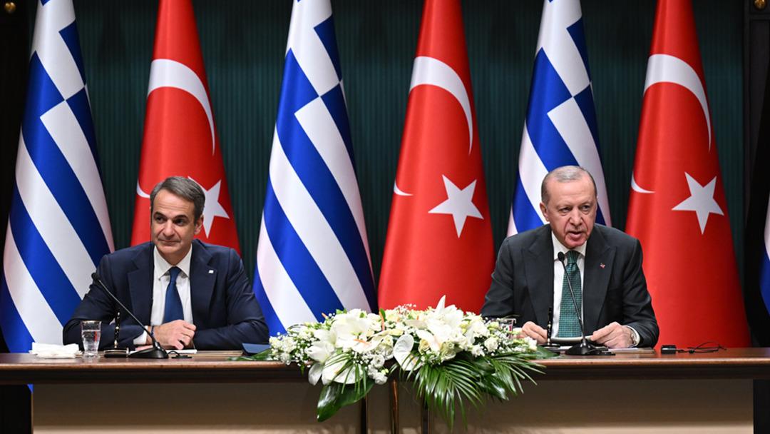 Cumhurbaşkanı Erdoğan ile Yunanistan lideri Mi&ccedil;otakis ten &ouml;nemli mesajlar: "Sorunlar &ccedil;etrefilli ama &ccedil;&ouml;z&uuml;ms&uuml;z değil" 4