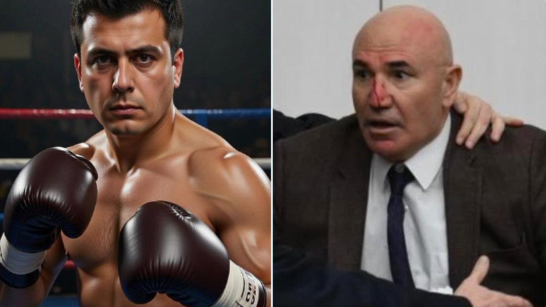 TBMM deki Osman G&ouml;k&ccedil;ek-Mahmut Tanal kavgasına Melih G&ouml;k&ccedil;ek ten paylaşım: "Nakavt" 4