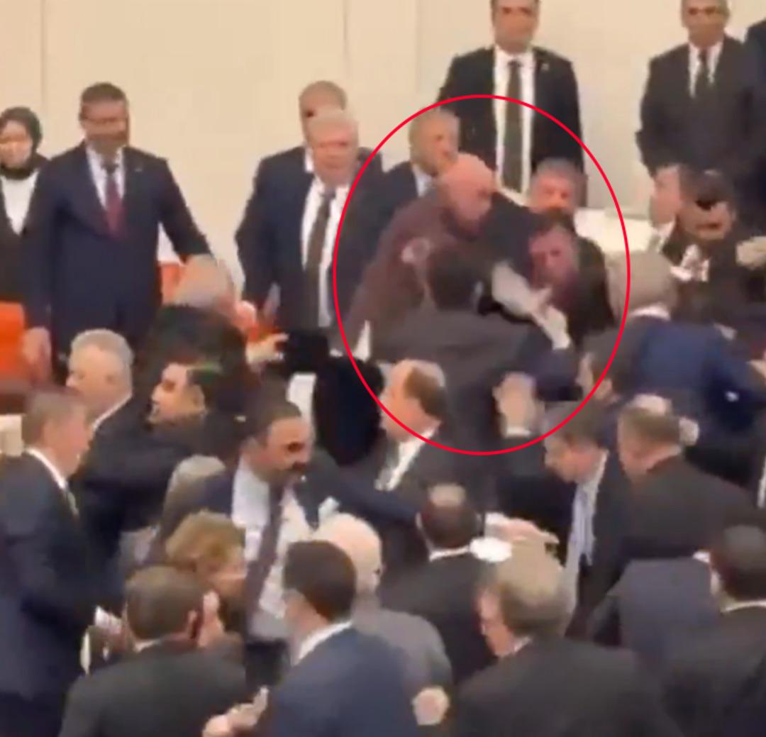 TBMM deki Osman G&ouml;k&ccedil;ek-Mahmut Tanal kavgasına Melih G&ouml;k&ccedil;ek ten paylaşım: "Nakavt" 3