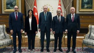 Cumhurbaşkanı Erdoğan ile görüşmüşlerdi! DEM Parti heyetinden açıklama: Ortak irade teyit edildi