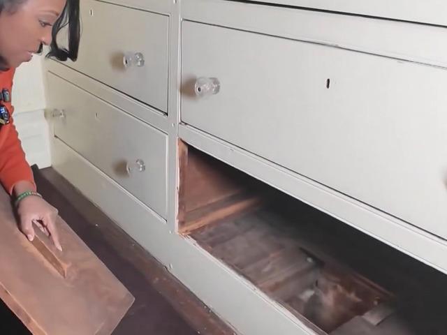 Şifonyerin altından yeraltı demiryolu ge&ccedil;idi &ccedil;ıktı