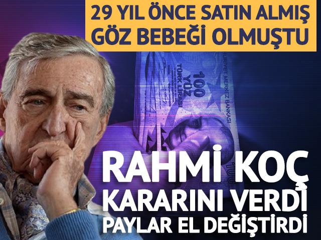 Ko&ccedil; Holding, RMK Marine'nin sahibi oldu! 29 yıl &ouml;nce Rahmi Ko&ccedil; almış, g&ouml;zbebeği olmuştu 